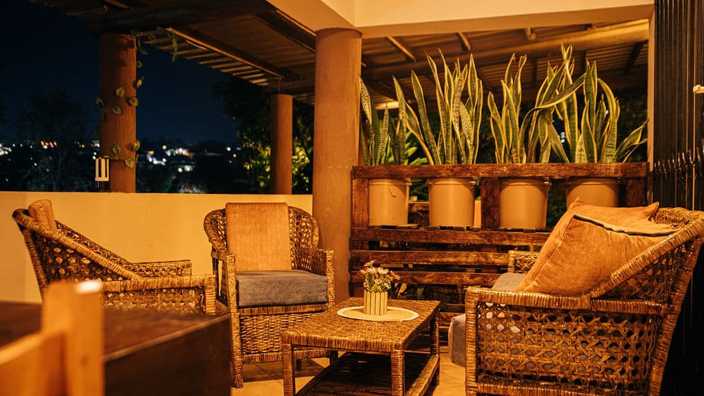 Lush tropical garden at Jardin Tropical